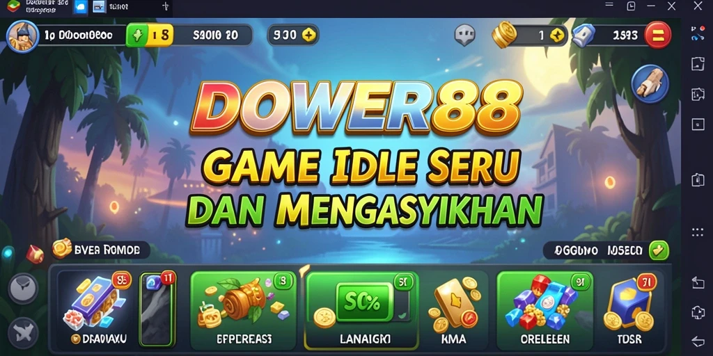 Tampilan screenshot DOWER88 menunjukkan karakter melakukan aktivitas Idle dengan baik.
