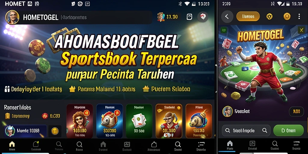 Tampilan gameplay menarik dari aplikasi HOMETOGEL dengan berbagai pilihan taruhan.