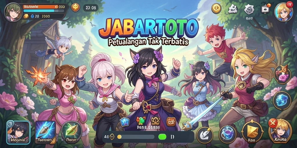 Gameplay seru dengan karakter anime ikonik dalam JABARTOTO.