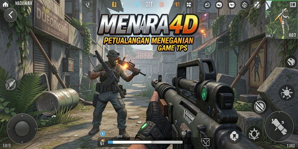 Screenshot gameplay TPS MENARA4D yang menegangkan.